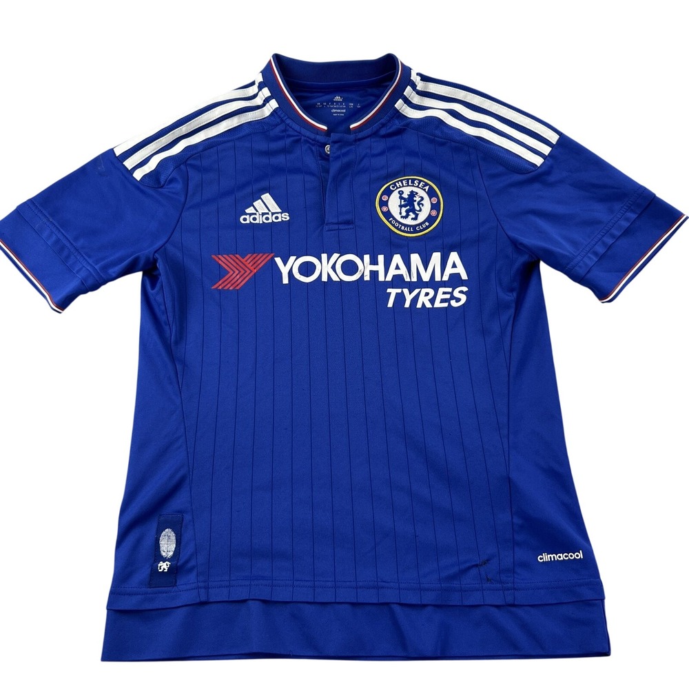 Adidas Chelsea FC 2015 Home Jersey Youth L Blue Yokohama Tyres Climacool Kids